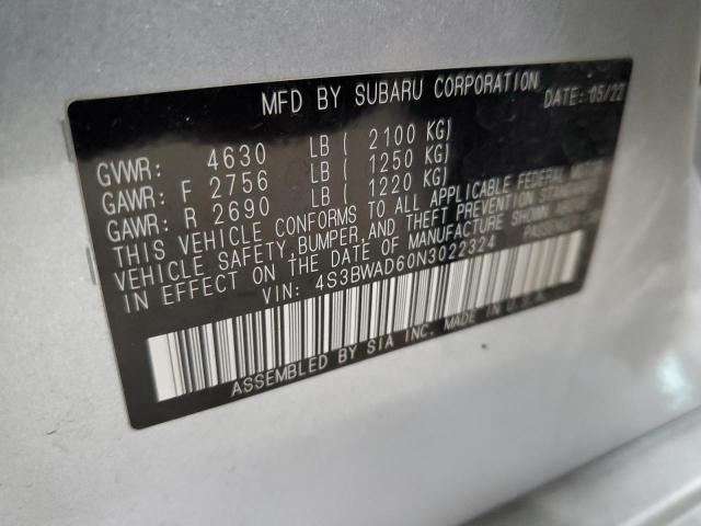 4S3BWAD60N3022324 Subaru Legacy Premium