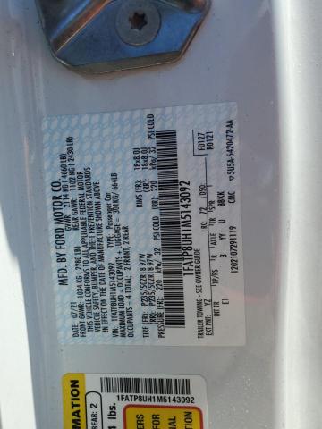 1FATP8UH1M5143092 Ford MUSTANG