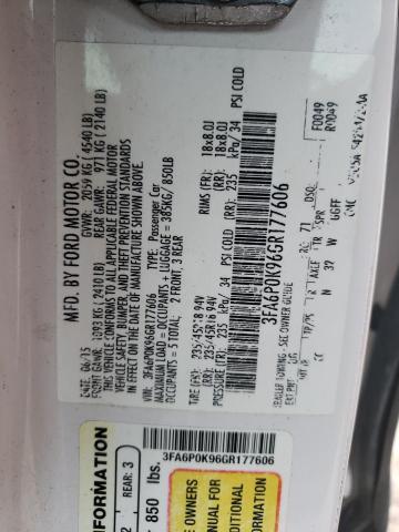 3FA6P0K96GR177606 Ford Fusion Titanium