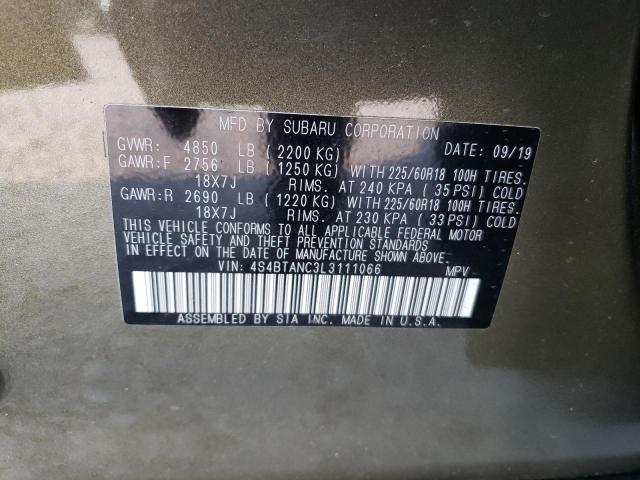 4S4BTANC3L3111066 Subaru Outback LI 10