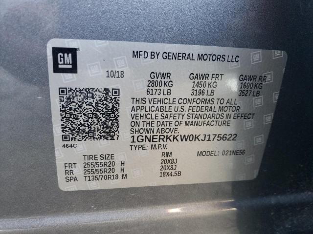 1GNERKKW0KJ175622 Chevrolet Traverse P 12