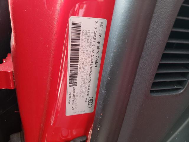 2017 AUDI R8 5.2 QUA WUAEAAFX4H7901407