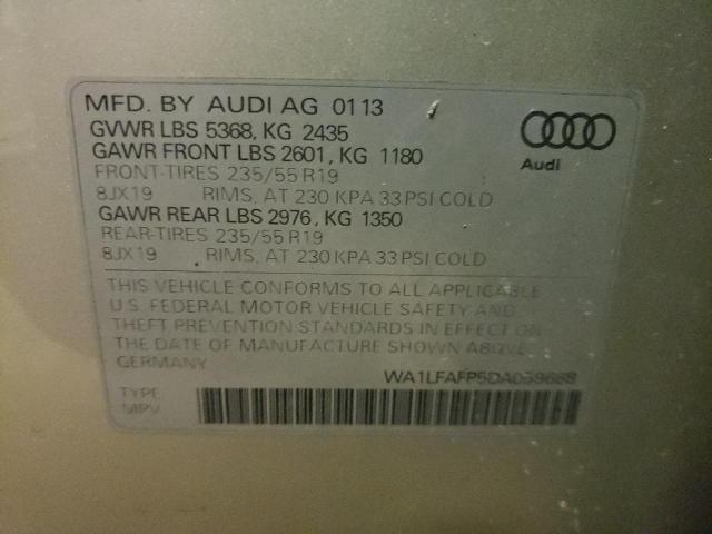 VIN WA1LFAFP5DA059688 2013 Audi Q5, Premium Plus no.12