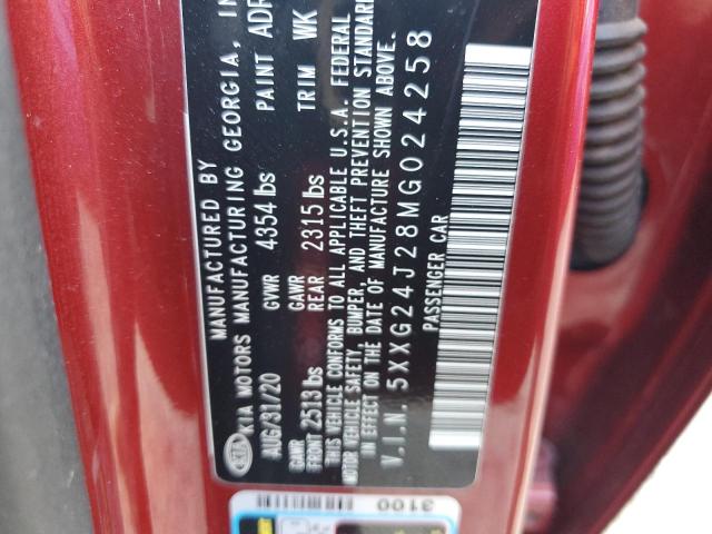 5XXG24J28MG024258 KIA K5 LX