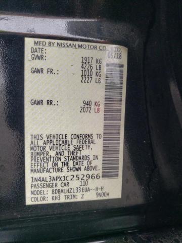 1N4AL3APXJC252966 Nissan ALTIMA 2.5