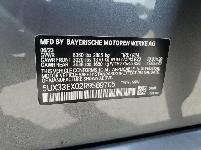 2024 BMW X6 XDRIVE4 - 5UX33EX02R9S89705