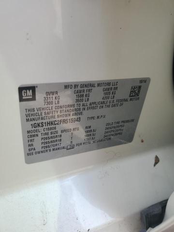 1GKS1HKC2FR515943 GMC Yukon Xl C1500 Slt