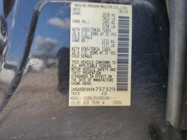 1N6AD0EVXEN757329 Nissan FRONTIER S