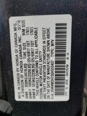 2HKRM3H73GH555407 Honda CR-V EXL