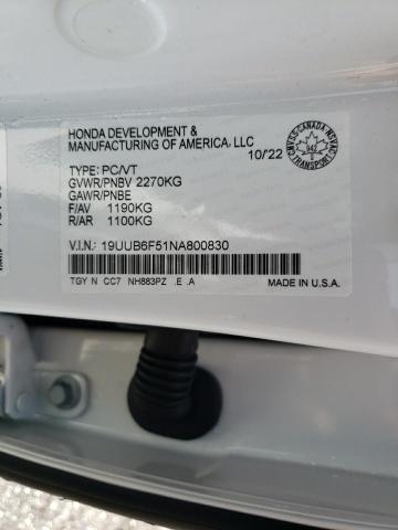 2022 ACURA TLX TECH A - 19UUB6F51NA800830