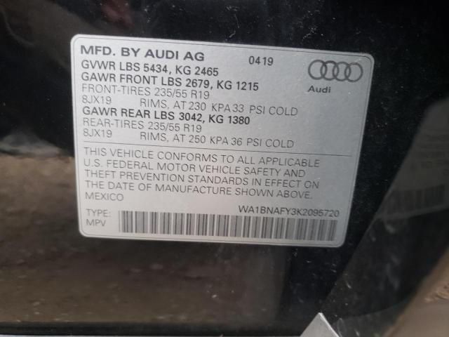 WA1BNAFY3K2095720 Audi Q5 PREMIUM 10