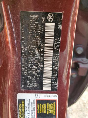 4T1BK1EB5EU078885 Toyota Avalon Base