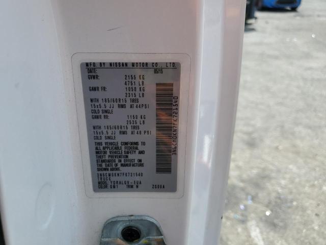 3N6CM0KN7FK721540 Nissan NV200 2.5S