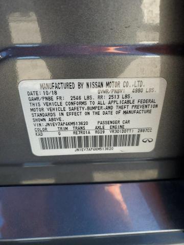 JN1EV7AP4KM513620 Infiniti Q50 LUXE