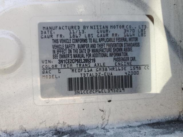 3N1CE2CP6EL395219 Nissan Versa Note S