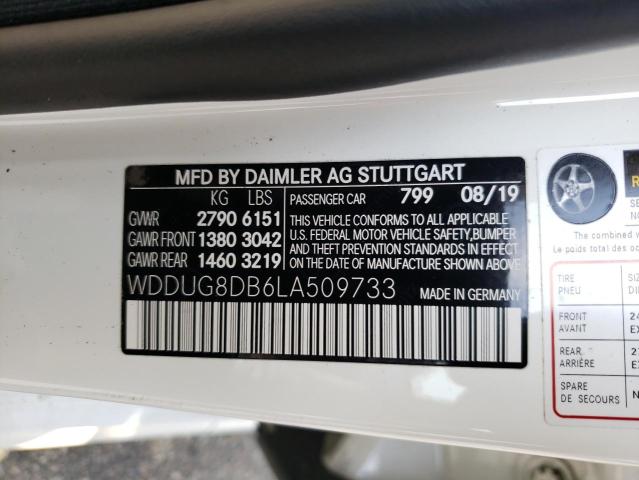 2020 MERCEDES-BENZ S 560 - WDDUG8DB6LA509733