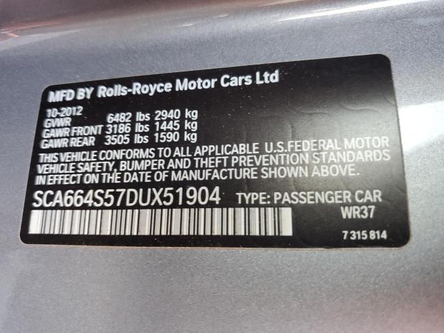 VIN SCA664S57DUX51904 2013 Rolls-Royce Ghost no.12