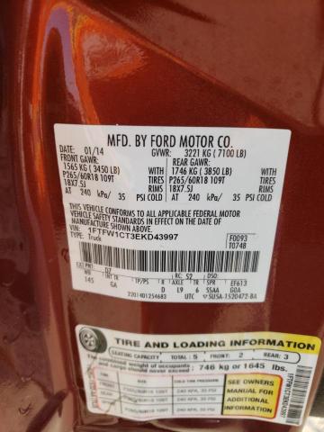 1FTFW1CT3EKD43997 Ford F150 Supercrew