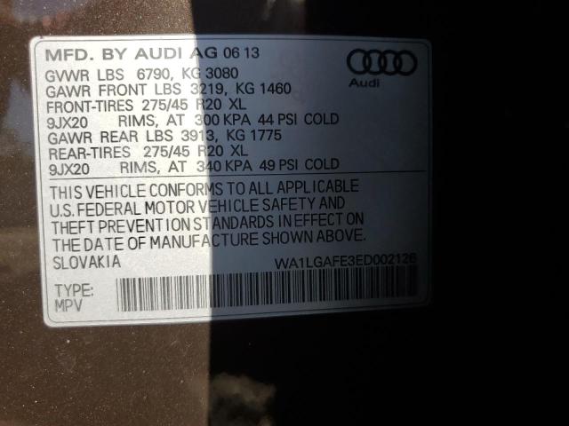 WA1LGAFE3ED002126 2014 AUDI Q7, photo no. 13