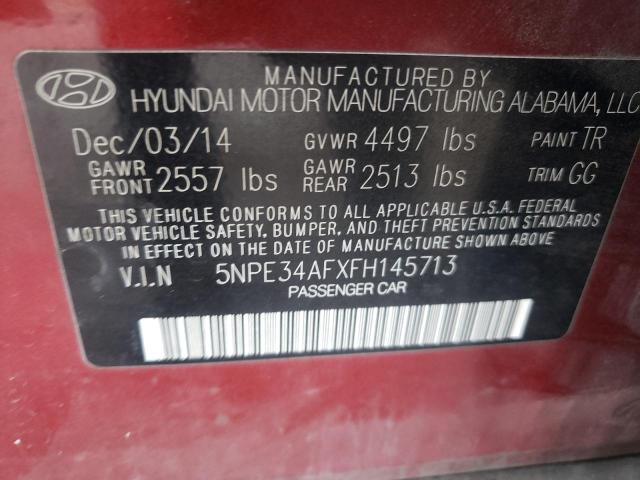 5NPE34AFXFH145713 Hyundai Sonata Sport