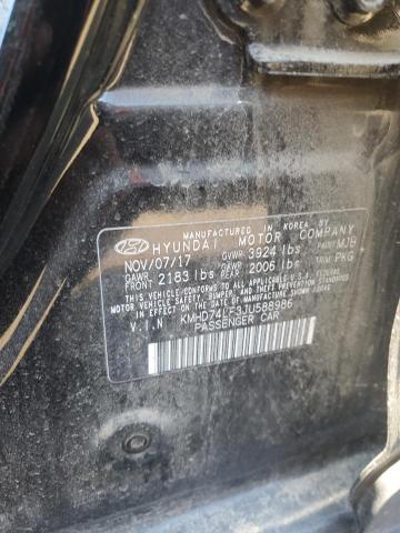 KMHD74LF3JU588986 Hyundai ELANTRA SE