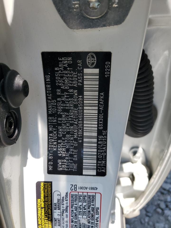 4T1BK36B46U085094 2006 Toyota Avalon Xl 4T1BK36B46U085094 2006 Toyota Avalon Xl