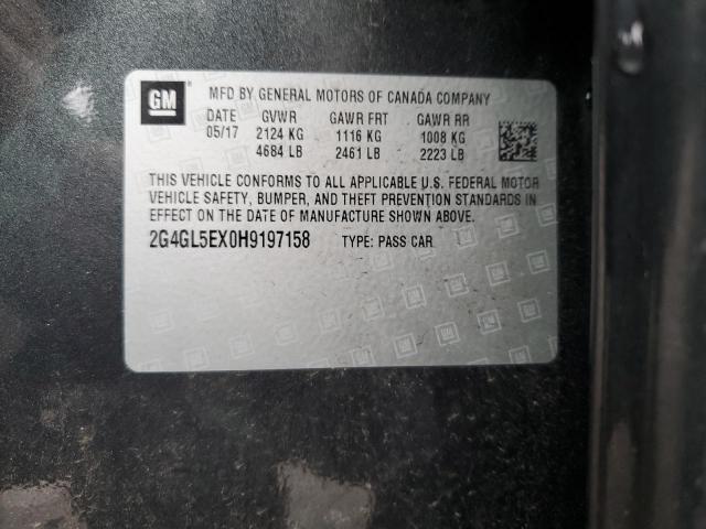 2G4GL5EX0H9197158 Buick Regal Sport Touring