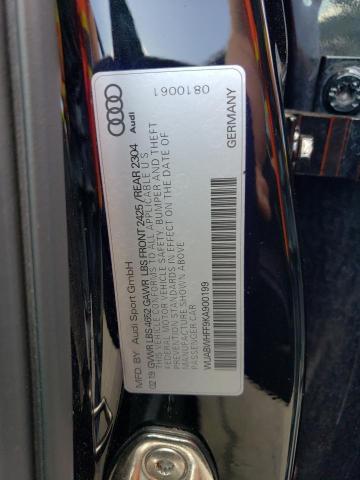 2019 AUDI RS3 WUABWHFF9KA900199