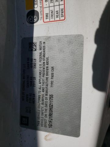 2017 CHEVROLET CAMARO ZL1 - 1G1FJ1R69H0211755