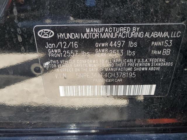 5NPE34AF4GH378195 | 2016 HYUNDAI SONATA SPO