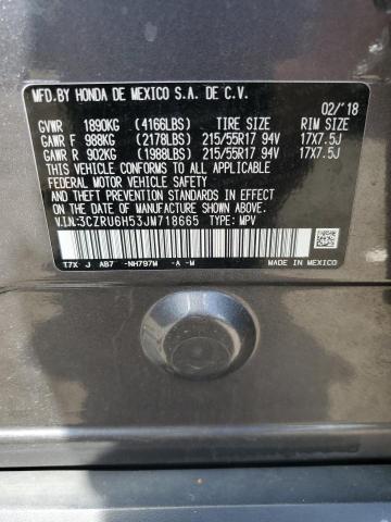 2018 HONDA HR-V AWD 3CZRU6H53JM718665
