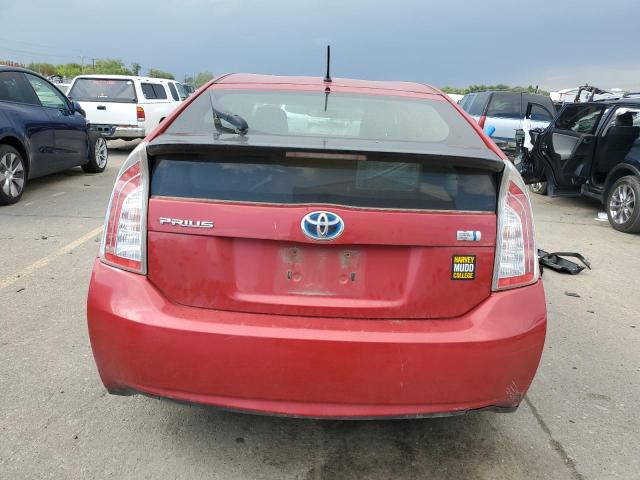  TOYOTA PRIUS 2012 Червоний