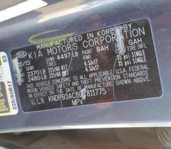 KNDPB3AC8G7811775 KIA Sportage Lx