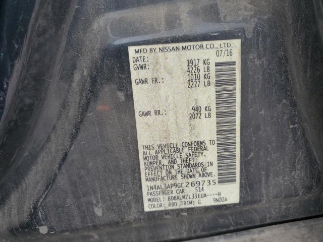 1N4AL3AP9GC269735 Nissan ALTIMA 2.5