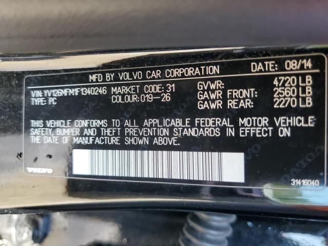 2015 VOLVO S60 PLATIN - YV126MFM1F1340246