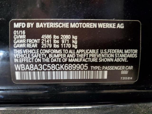WBA8A3C58GK689905 BMW 320 XI