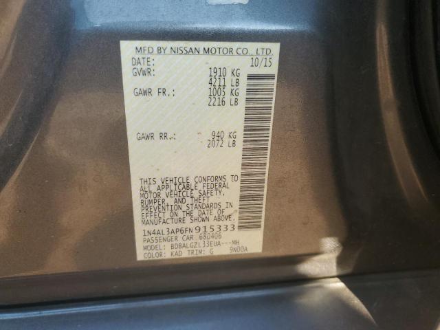 1N4AL3AP6FN915333 Nissan ALTIMA 2.5