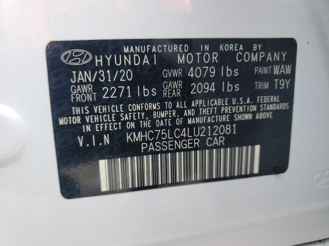 KMHC75LC4LU212081 Hyundai IONIQ SE