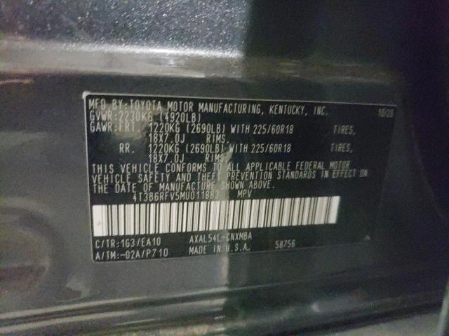 4T3B6RFV5MU011883 Toyota Rav4 Xle Premium