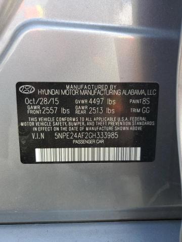 2016 HYUNDAI SONATA SE - 5NPE24AF2GH333985