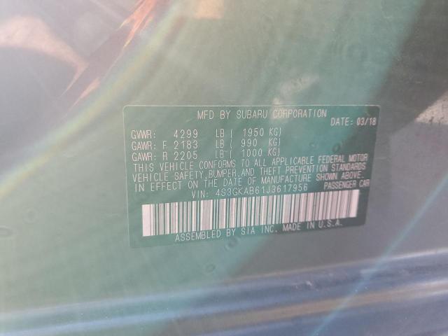 4S3GKAB61J3617956 Subaru Impreza Premium