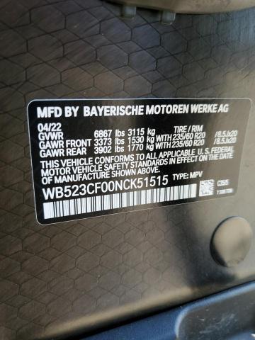2022 BMW IX XDRIVE5 WB523CF00NCK51515