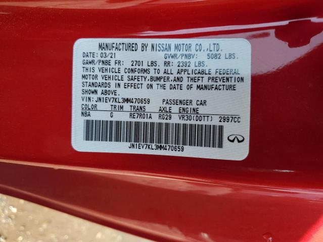 2021 INFINITI Q60 LUXE - JN1EV7KL3MM470659