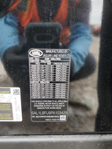 SAL1L9FU9PA103425 Land Rover Range Rover Sport Dynamic Se