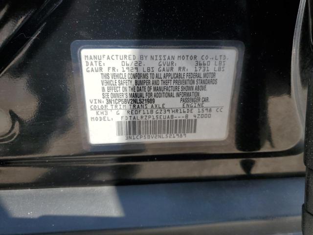 3N1CP5BV2NL521989 Nissan KICKS S