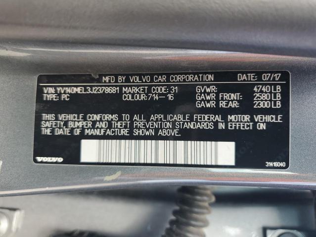 2018 VOLVO V60 T5 DYN YV140MEL3J2378681