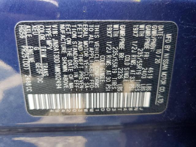 2021 NISSAN ROGUE PLAT - JN8AT3DD1MW302494