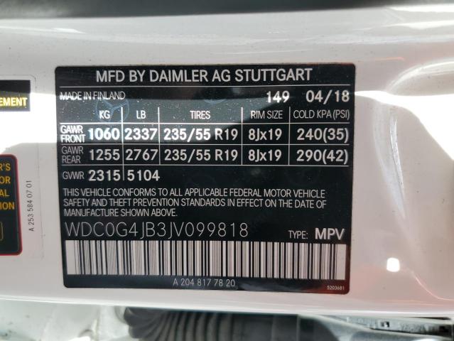 WDC0G4JB3JV099818 Mercedes-Benz GLC 300