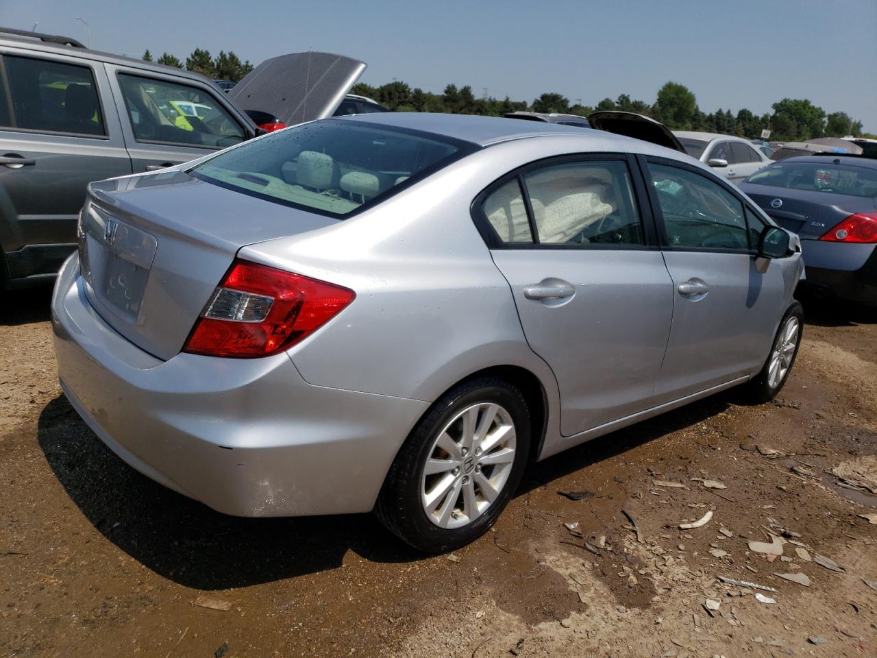 Lot #2872028142 2012 HONDA CIVIC EX