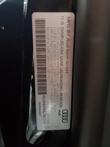 2020 AUDI R8 WUAKBAFX0L7901316